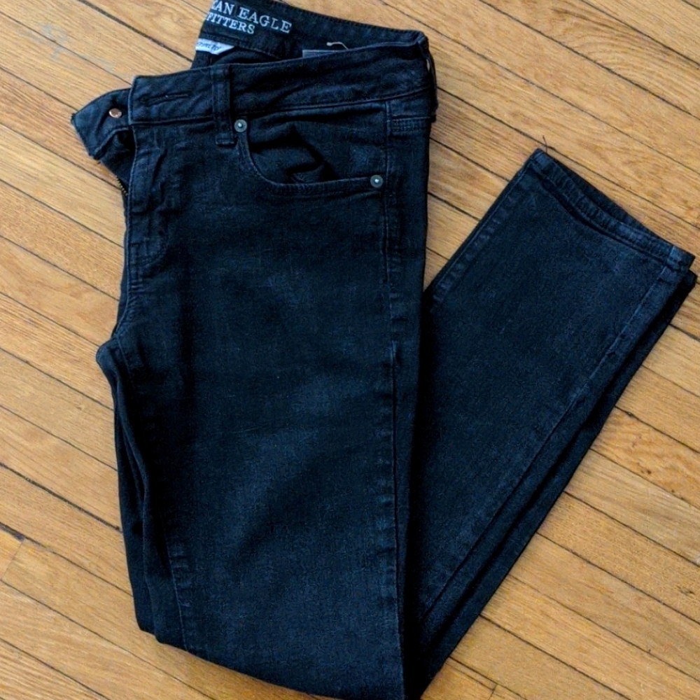 AE black skinny jeans